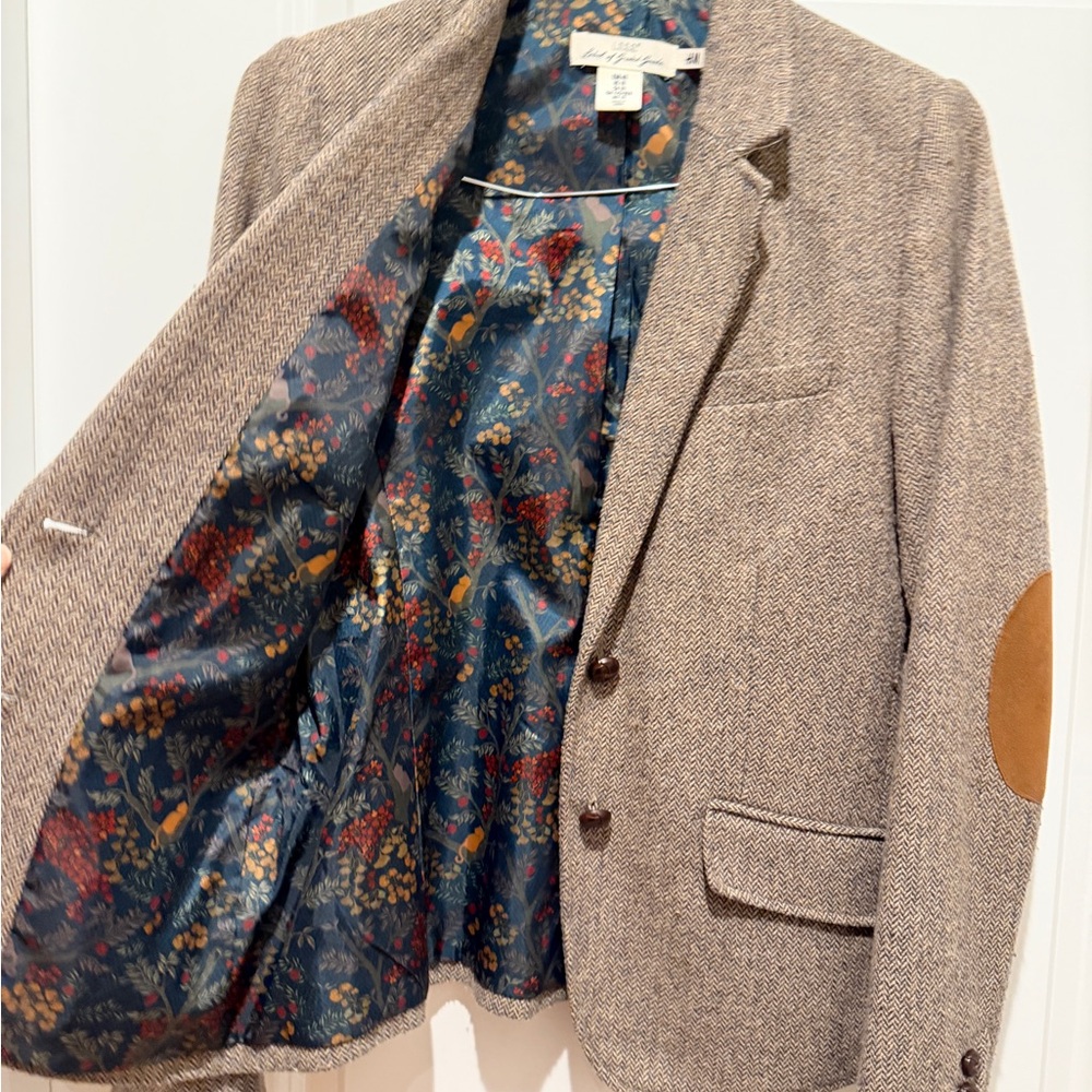 H&M L.O.G.G. Patterned Inner Lining Blazer - Picture 3 of 5